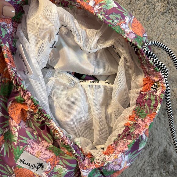 Boardies Apparel Shorts Swim Shorts Trunks M Pink Palm Print Tropical Quick Dry - Picture 6 of 11